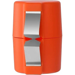 Eierschaal opener - Gekookte Ei Opener - Roestvrij staal eierschaal snijder - Eierschaal snijder - Keukengerei - Ei Schil Verwijderen - Geen Vuile Handen - Voor kamperen of keuken gadgets - 7.2×6.5cm - Oranje