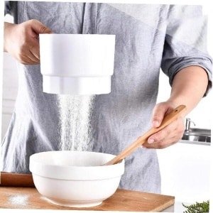 Elektrische Bloem Zeef - Keuken Zeef - Huishoudelijk Bakken - Eenvoudig met één hand - 235*145*110 mm - Wit