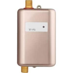Elektrische Boiler - Doorstromer Tankless - Douche Badkamer Keuken - IPX4 Waterdicht - 100x100x100mm - Goud
