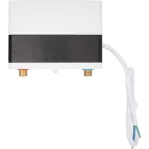 Elektrische Boiler - Doorstroomverwarmer - Keuken Badkamer - Compact Instelbaar - 17.8 x 22 cm - Grijs