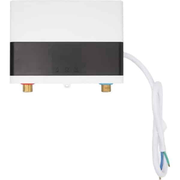 Elektrische Boiler - Doorstroomverwarmer - Keuken Badkamer - Compact Instelbaar - 17.8 x 22 cm - Grijs