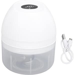 Elektrische Hakker - Mini Blender - Keuken Assistent - Draadloos Oplaadbaar - 250 ml - Wit