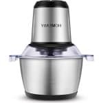 Elektrische Hakmolen Voor Keuken - 350 W Met 2 Liter Container - 2 Snelheden 4 Messen Universele Hakmolen voor Vlees Uien Fruit Groenten