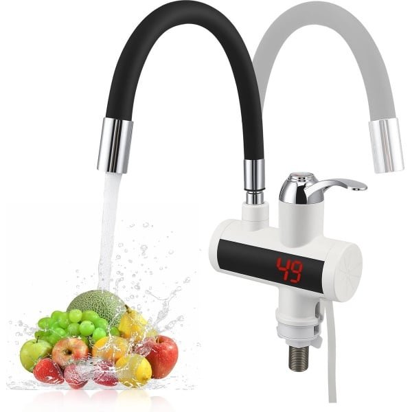 Elektrische Kraan met Doorstroomboiler Keuken Aansluiting 220V Temperatuurdisplay