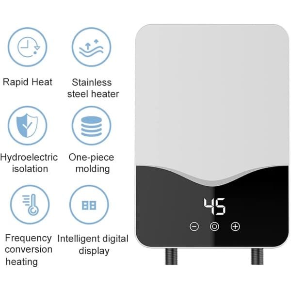 Elektrische Mini Doorstroomboiler 5500W/7000W - Direct Warm Water voor Keuken en Douche