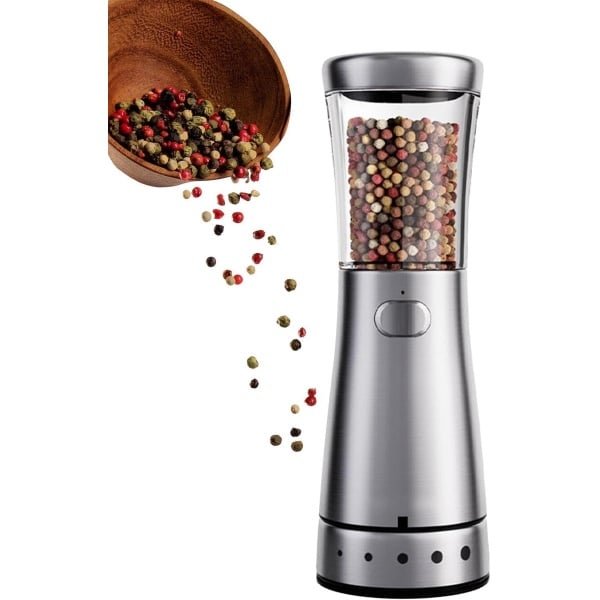 Elektrische Molen - Zout Pepermolen - Keuken Gebruik - 5 Maalstanden Instelbaar - 18.8cm Hoog