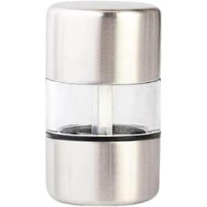 Elektrische Pepermolen - Automatische Kruidenmolen - Keuken Gebruik - Verstelbare Grofheid - 5.5cm Breed - Zilverkleurig