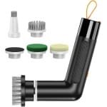 Elektrische Reinigingsborstel - Draadloze Schoonmaker - Badkamer en Keuken - Waterdicht IPX6 - 23x12x5 cm - Zwart