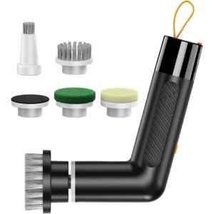 Elektrische Reinigingsborstel - Draadloze Schoonmaker - Badkamer en Keuken - Waterdicht IPX6 - 23x12x5 cm - Zwart