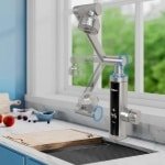 Elektrische Warmwaterkraan Met Boiler 3,3kW Draaibaar 1080° Keuken & Badkamer Digitaal Display