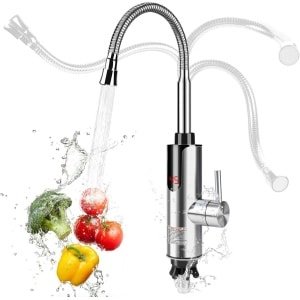 Elektrische Warmwaterkraan met Doorstroomboiler - Snel Verwarming voor Keuken, Badkamer en Camping