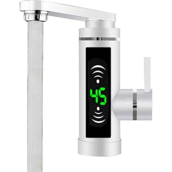 Elektrische Warmwaterkraan met LED Temperatuurweergave voor Keuken en Badkamer (3000W)