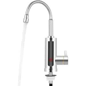 Elektrische Warmwaterkraan met Temperatuurweergave - 360 Graden Draaibaar voor Keuken en Badkamer