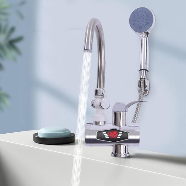 Elektrische Waterkraan met Doorstroomboiler en 360° Rotatie voor Keuken