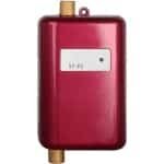 Elektrische Waterverwarmer - Doorstroomboiler Tankloos - Douche Badkamer Keuken - IPX4 Waterdicht - 1.1 kg - Rood