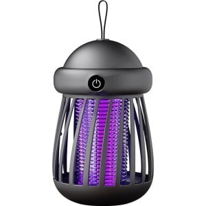 Elektrische insectenverdelger, draagbare insecten- en vliegenverdelger met 2 lichtstanden en USB Type-C-oplaadpoort, 360° muggenlamp voor kamperen, buitenactiviteiten, reizen, woonkamer, slaapkamer, keuken en achtertuin.