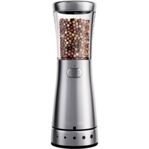 Elektrische molen - Oplaadbare kruidenmolen - Keuken gemak - Vijf maalstanden - 188 cm hoog - RVS look