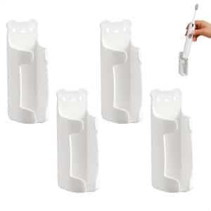 Elektrische tandenborstel houder, 4 stuks, Wand tandenborstel houder, Zelfklevende borstel hoofdhouder, Bear beugel, Tandborstel organisator, Elektrische tandenborstel houder voor badkamer, Keuken
