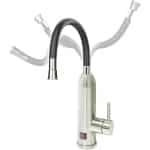 Elektrische warmwaterkraan met doorstroomboiler voor keuken, badkamer en camping