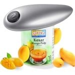 Elektronische Blikopener - Automatische Blikopener Met Eén Drukknop - Verbeterd Mes Opent Elke Blik - Veilig Blikopener Zonder Scherpe Randen - Keuken Accessoire