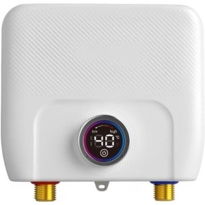 Elektronische Doorstroomboiler - Keuken - 220 V - 6500 W - Tankloze Mini-Boiler met LED Temperatuurweergave - Elektrische Instant Kleine Doorstroomboiler voor Keuken en Badkamer [Energieklasse F]