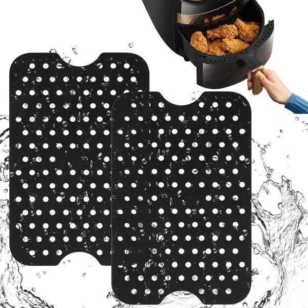 Famanu - 2 stuks Air Fryer Siliconen Pot - Siliconen Air Fryer Liner - Herbruikbare Non-Stick Air Fryer Basket Silicone - Air Fryer accessoire voor thuis keuken