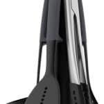 Famanu - Keukengerei & keuken gadgets set - 6 stuks met roterende houder - siliconen handgrepen - anti-aanbak kop - grijs