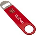 Flesopener Magneet - Bar Accessoire - Keuken Gebruik - Officiële Uitgave - 18x4 cm - Roestvrij staal rood