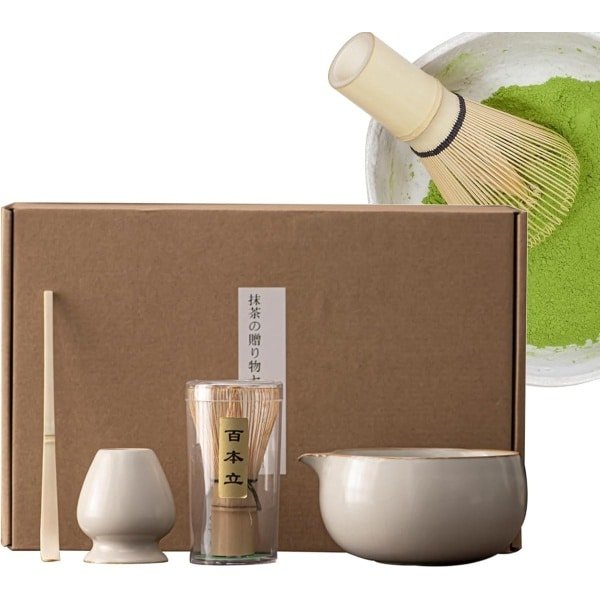 Gardes Set - Keuken Accessoires - Thee Ceremonie - Traditioneel Vakmanschap - 34 x 23 cm - Wit