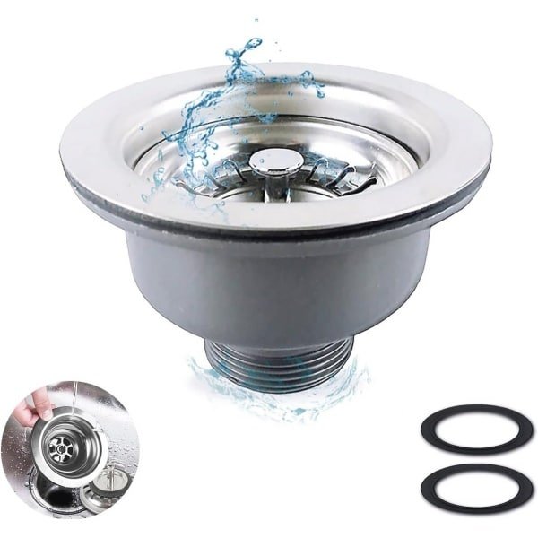 Geavanceerde RVS Zeef voor Keuken Gootsteen | Afvalmand en Afvoer Accessoires (114mm)