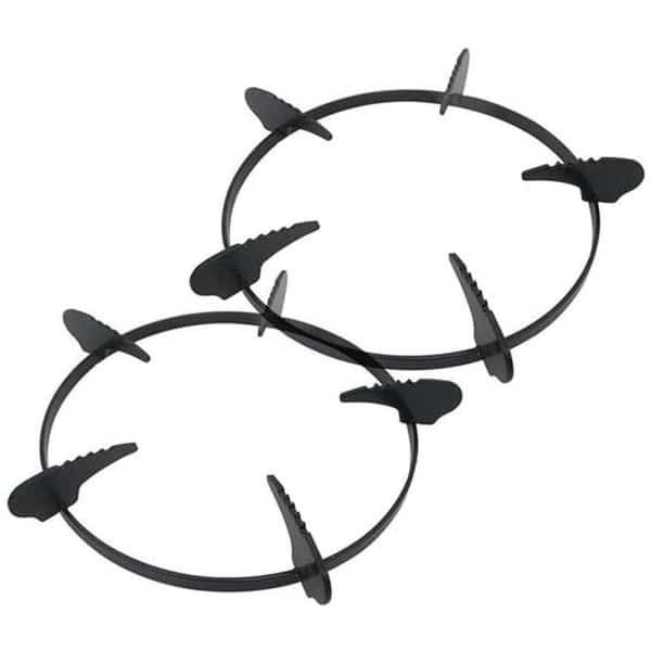 Gietijzeren woksteunring, 2 stuks woksteunrek, gasfornuishoes, kookplaten, kookplaten, wokrek, woksteunstandaard, keuken, gasfornuisrek, accessoires