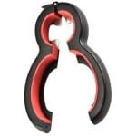 Go Go Gadget - 6-in-1 keukenhulp - Multifunctionele Opener - Keuken accessoire - Keukenhulp - 1 stuk - Zwart/ Rood
