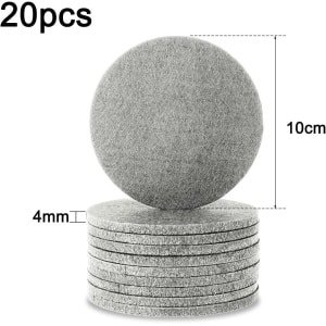 Goede kwaliteit- Onderzetters voor thuis - Keuken benodigdheden - Set van 6 - Houten onderzetter - Bescherming tegen hitte en vocht - Compatibel met koffiemokken - Natuurlijke uitstraling - Grijs hout-print-Accessoires voor eettafels.