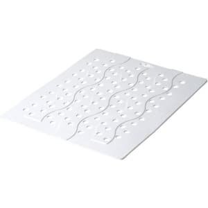 Gootsteenmat - Spoelbakmat - Afdruipmat - Gootsteen Beschermer - Anti-Kras Bescherming voor Afwasbak - Keuken Accessoires - Gootsteenmatje Vierkante - Gootsteenmat Wit