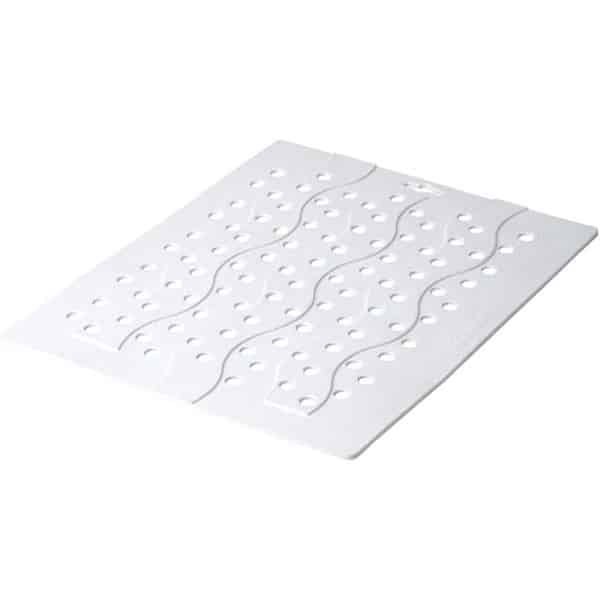 Gootsteenmat - Spoelbakmat - Afdruipmat - Gootsteen Beschermer - Anti-Kras Bescherming voor Afwasbak - Keuken Accessoires - Gootsteenmatje Vierkante - Gootsteenmat Wit