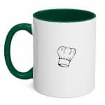 Hacebo® - Koken koffiebeker donker groen - Kok - Beste kok - thee mok - koffie beker - Chef - Keuken - Bakken - Cadeau - Accessoires - koffiemok - 350 ML inhoud