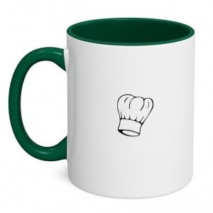 Hacebo® - Koken koffiebeker donker groen - Kok - Beste kok - thee mok - koffie beker - Chef - Keuken - Bakken - Cadeau - Accessoires - koffiemok - 350 ML inhoud