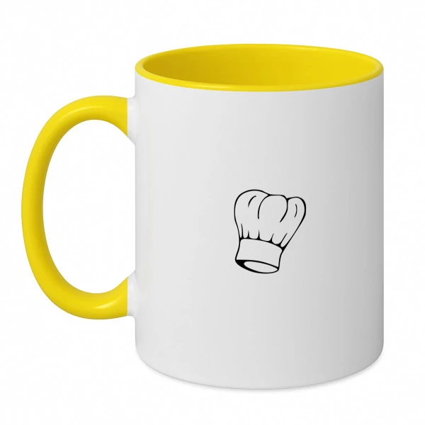 Hacebo® - Koken koffiebeker geel - Kok - Beste kok - thee mok - koffie beker - Chef - Keuken - Bakken - Cadeau - Accessoires - koffiemok - 350 ML inhoud
