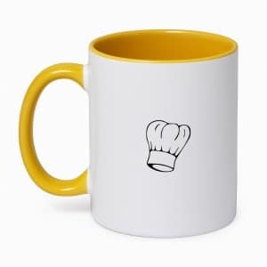 Hacebo® - Koken koffiebeker goudgeel - Kok - Beste kok - thee mok - koffie beker - Chef - Keuken - Bakken - Cadeau - Accessoires - koffiemok - 350 ML inhoud