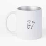 Hacebo® - Koken koffiebeker met zilver kleurige binnenkant - Kok - Beste kok - thee mok - koffie beker - Chef - Keuken - Bakken - Cadeau - Accessoires - koffiemok - 330 ML