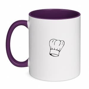 Hacebo® - Koken koffiebeker paars - Kok - Beste kok - thee mok - koffie beker - Chef - Keuken - Bakken - Cadeau - Accessoires - koffiemok - 350 ML inhoud
