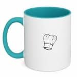 Hacebo® - Koken koffiebeker turquoise - Kok - Beste kok - thee mok - koffie beker - Chef - Keuken - Bakken - Cadeau - Accessoires - koffiemok - 350 ML inhoud