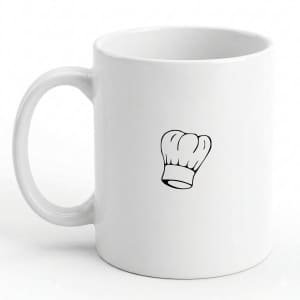 Hacebo® - Koken koffiebeker wit - Kok - Beste kok - thee mok - koffie beker - Chef - Keuken - Bakken - Cadeau - Accessoires - koffiemok - 350 ML inhoud
