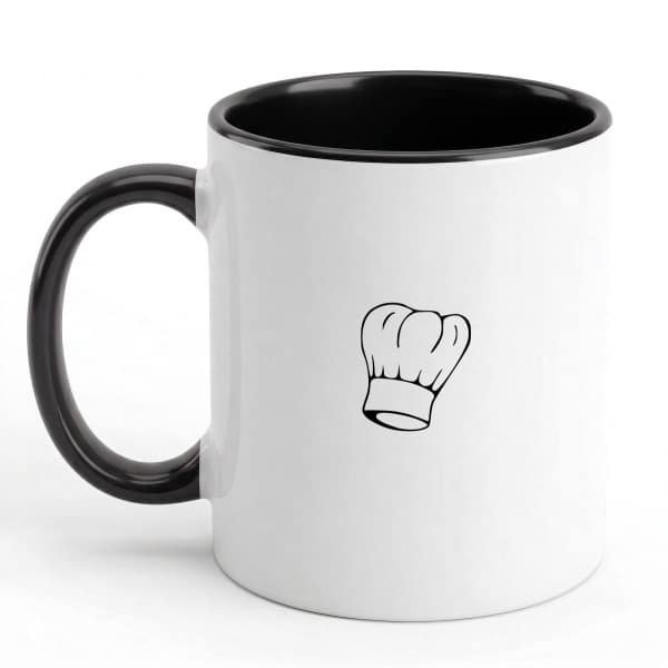 Hacebo® - Koken koffiebeker zwart - Kok - Beste kok - thee mok - koffie beker - Chef - Keuken - Bakken - Cadeau - Accessoires - koffiemok - 350 ML inhoud