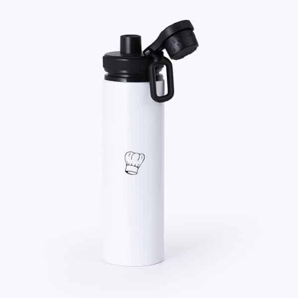 Hacebo® - Koken waterfles met draaidop zwart - Kok - Beste kok - Chef - Keuken - Bakken - Cadeau - Accessoires - water fles - 850ML