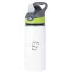 Hacebo® - Koken waterfles met rietje groen - Kok - Beste kok - Chef - Keuken - Bakken - Cadeau - Accessoires - water fles - 650ML