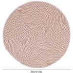 Handgeweven Rotan Isolatie Pads voor Warme Pannen - Set van 4 Onderzetters - Eetkamer en Keuken Accessoires