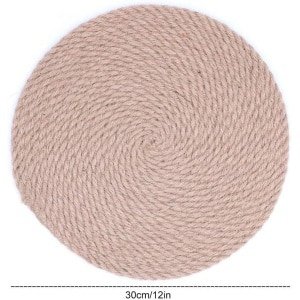 Handgeweven Rotan Isolatie Pads voor Warme Pannen - Set van 4 Onderzetters - Eetkamer en Keuken Accessoires