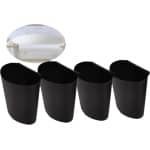 Hangende bekerhouder - rollende kar accessoires - plantencontainers voor opslag - ruimtebesparende bloempot houder - muur organizer voor keuken en kantoor - set van 4 stuks