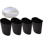 Hangende bekerhouder - rollende kar accessoires - plantencontainers voor opslag - ruimtebesparende bloempot houder - muur organizer voor keuken en kantoor - set van 4 stuks